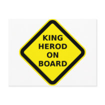 King Herod on Board Post Card