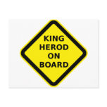 King Herod on Board Post Card