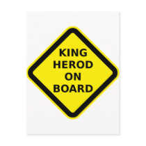 King Herod on Board Post Card
