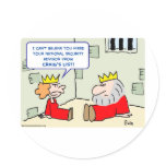king hired advisor craig's list round sticker