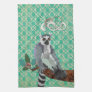 King Julian Green Damask Towel