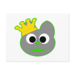 King Kat Green - Gray Post Card