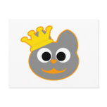 King Kat Orange - Gray Postcards