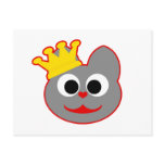King Kat Red - Gray Post Card
