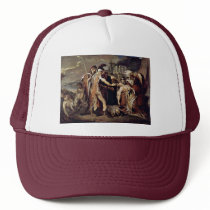 King Lear Mourns Cordelia  By Barry James Mesh Hat