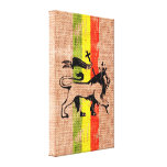 King lion gallery wrapped canvas