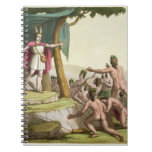 King Manco Capac and Queen Coya Mama receiving hom Spiral Notebooks