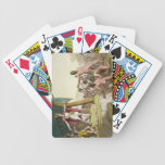 King Manco Capac and Queen Coya Mama receiving hom Bicycle Card Deck