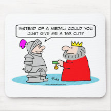 king medal knight tax cut taxes mousepad