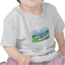 King Monty and Prince Marvin on their Hoversleds T-shirt