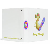 King Monty on Skate Board binders