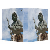 King Neptune Virginia Beach Statue Vinyl Binders