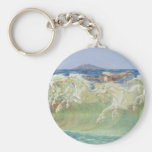 KING NEPTUNE'S HORSES RIDE THE WAVES KEYCHAIN