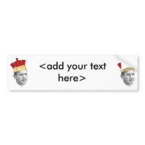 King Obama bumper stickers by TShirtLitter King Obama bumper stickers