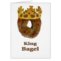 King of Bagels Greeting Cards