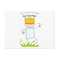 King Of Carrot Flowers Post Card