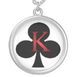 King of Clubs Playing Cards Pendant