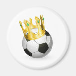 King of football soccer refrigerator magnet