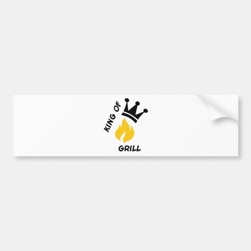 King of Grill Bumper Stickers