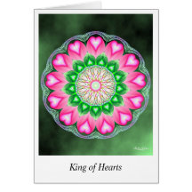 King of Hearts Greeting Card