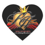 King of Hearts Heart Sticker