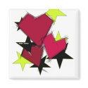 King of Hearts Mag magnets by Duck_and_Punch King of Hearts Mag magnets