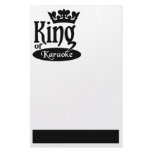King of Karaoke stationary, customize Personalised Stationery