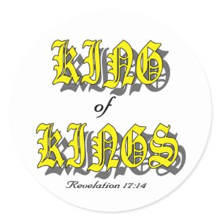 King of Kings christian gift item sticker