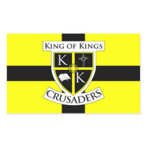 King of Kings Crusaders Flag Sticker