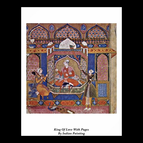 King Of Love With Pages. By Indian Painting Print