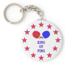 King of Ping Pong Key Chain