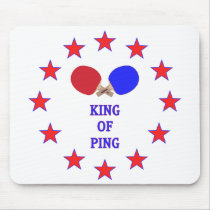 King of Ping Pong Mouse Pads