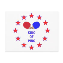 King of Ping Pong Postcard