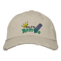 King of Remote embroidered hats