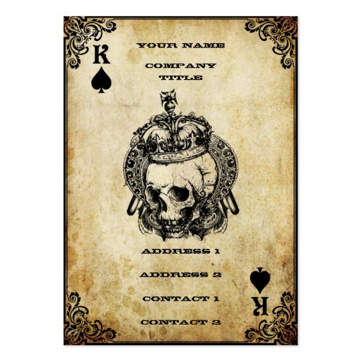 King of Spades - Business Card (front side)