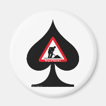King of Spades Fridge Magnet