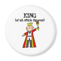 King of Stick Figures magnets by stick_figures King of Stick Figures magnets