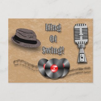 King Of Swing postcard