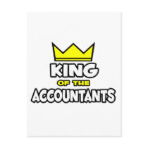 King of the Accountants Postcard