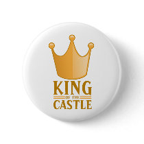 King of the castle pinback buttons