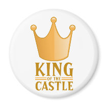 King of the castle refrigerator magnets
