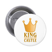 King of the castle pinback buttons