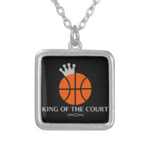 King of The Court Basketball Necklace