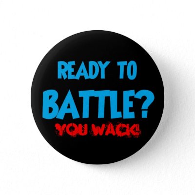 KING OF THE FLOOR! YOU WACK! PINBACK BUTTONS
