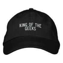 King of the Geeks embroidered hats