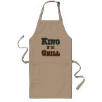 King of the Grill BBQ Cooking Slogan Apron King of the Grill BBQ Cooking Slogan Apron