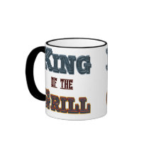 King of the Grill BBQ Cooking Slogan Mug mugs