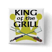 King of the Grill Button