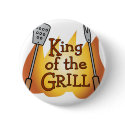 King of the Grill Button Badge by imagefactory King of the Grill Button Badge