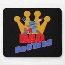 King Of The Grill Gifts For Him Mouse Mat